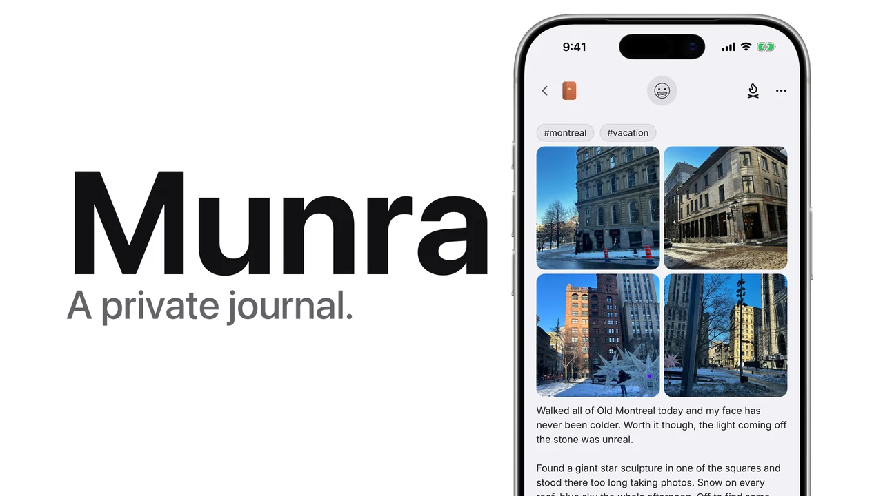 Munra on an iPhone